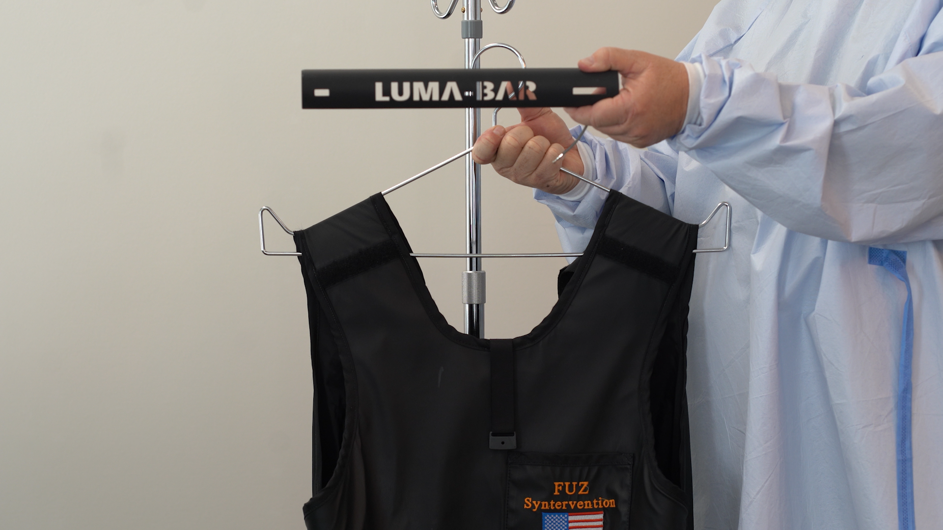 LUMA-BAR Lead Apron Locking System